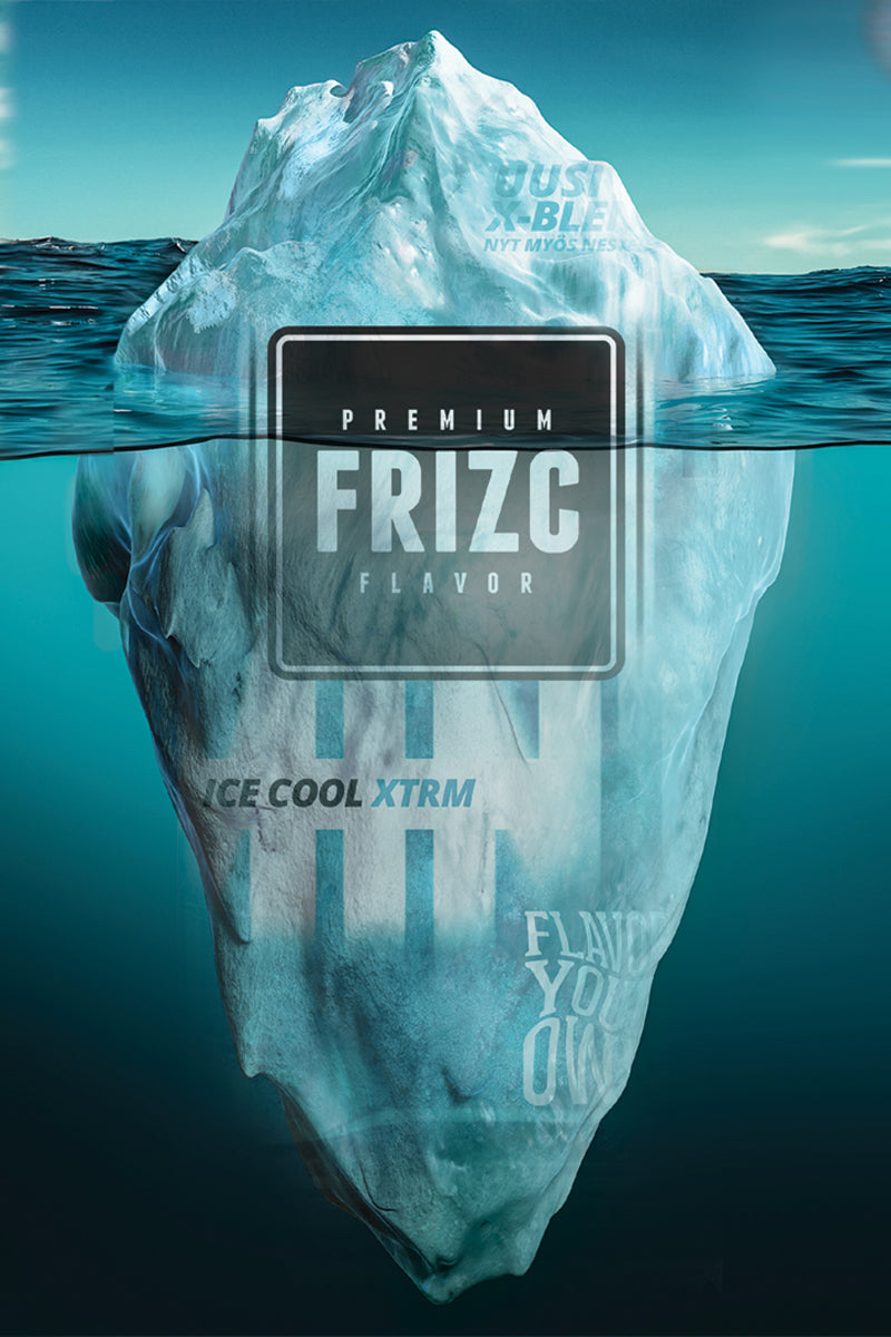 Frizc Ice Cool Menthol Flavor Card. Flavour your own cigarettes, makes you feel as cool as an iceberg.