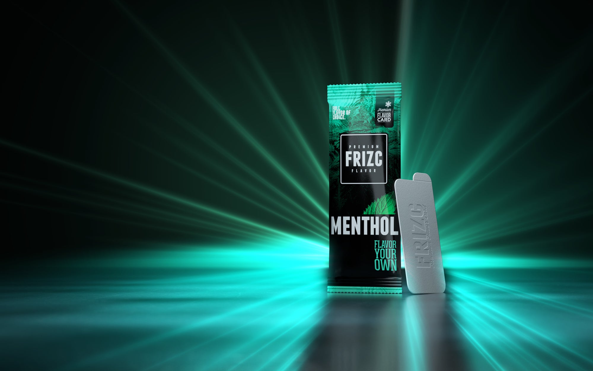 Frizc Pure Menthol Flavor Card.