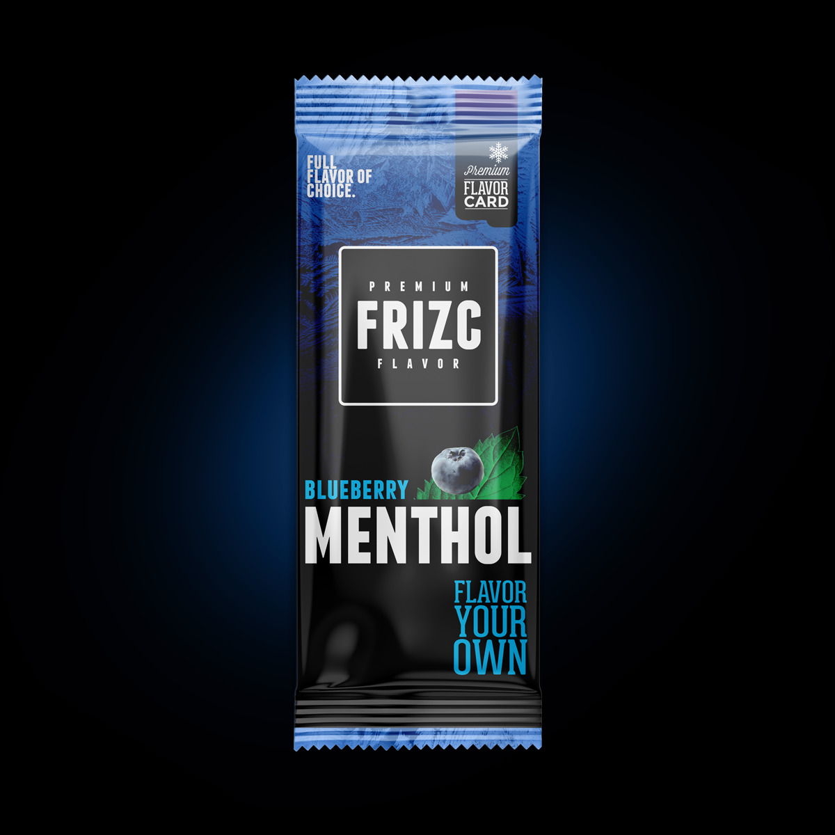 Frizc Blueberry Menthol Flavor Card