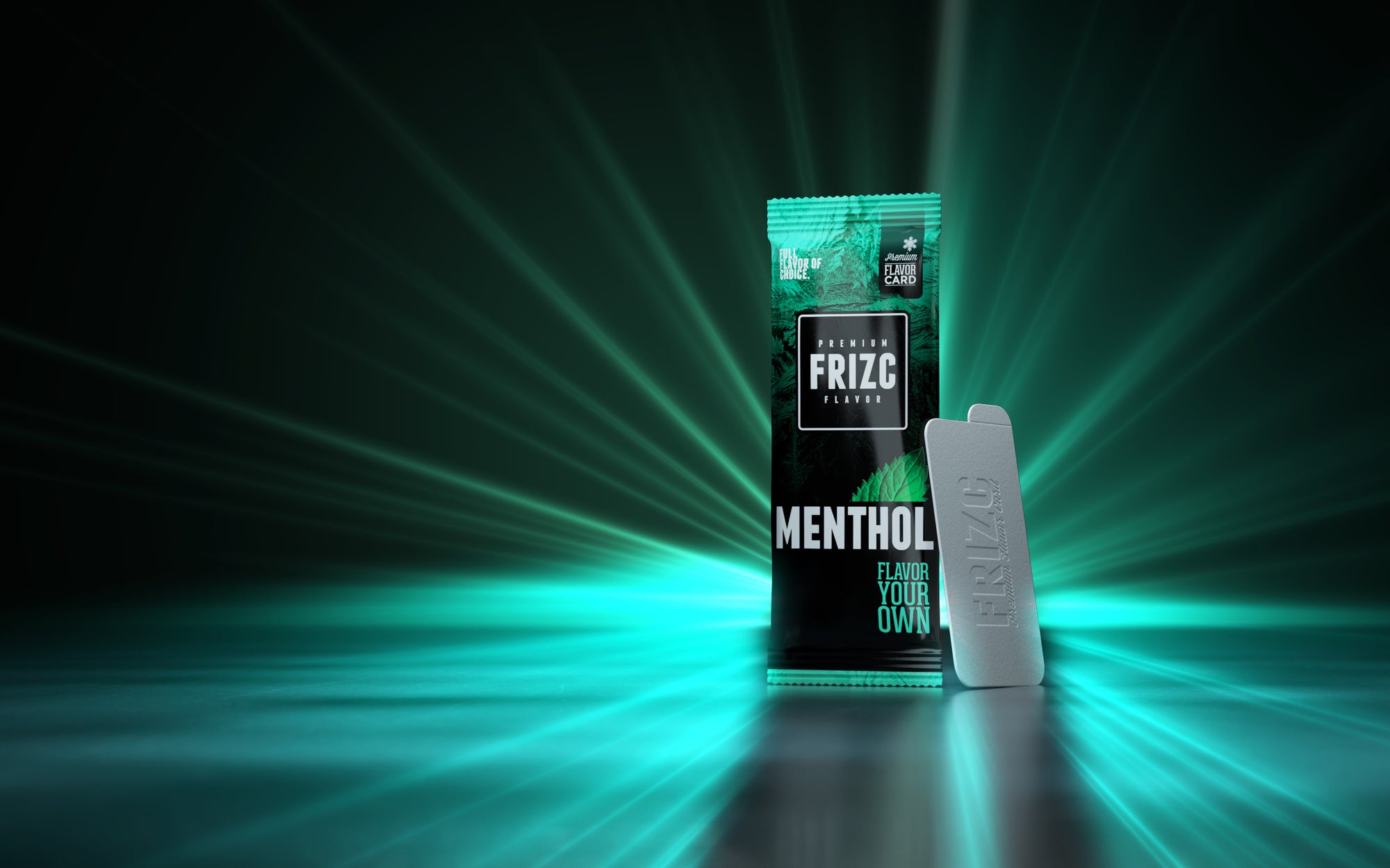 Frizc Pure Menthol Flavor Card. 